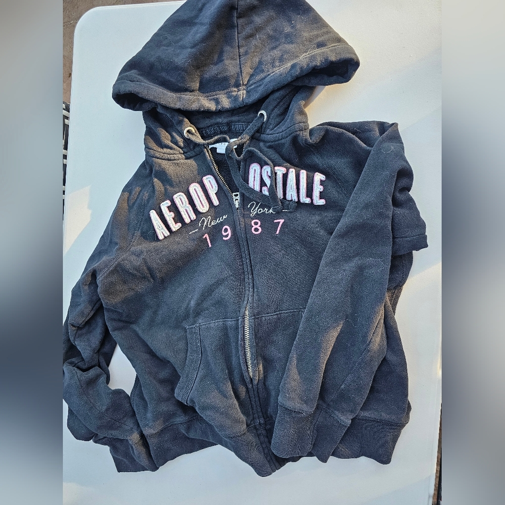 Aeropostale Black Hoodie Size M